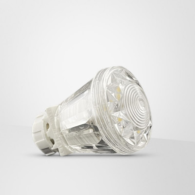 Cabochon LED E10 <strong>UFO CRISTALLO Completo di Portalampada e WARM LED</strong> Cabochon LED E10 <strong>UFO CRISTALLO Completo di Portalampada e WARM LED</strong>