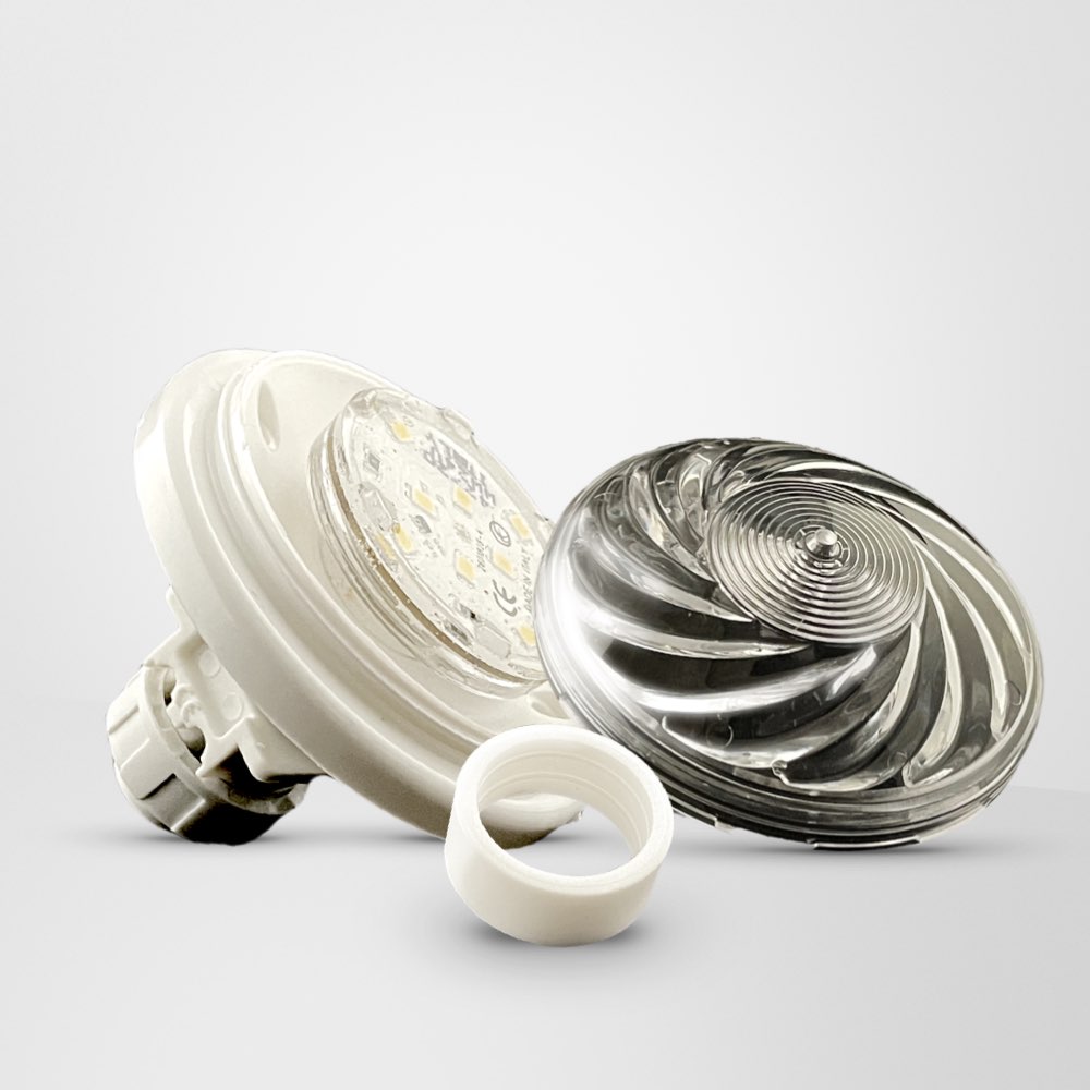 Imel Park Cabochon LED E14 TURBO CLEAR PLANO Completo con Portalámparas y LED