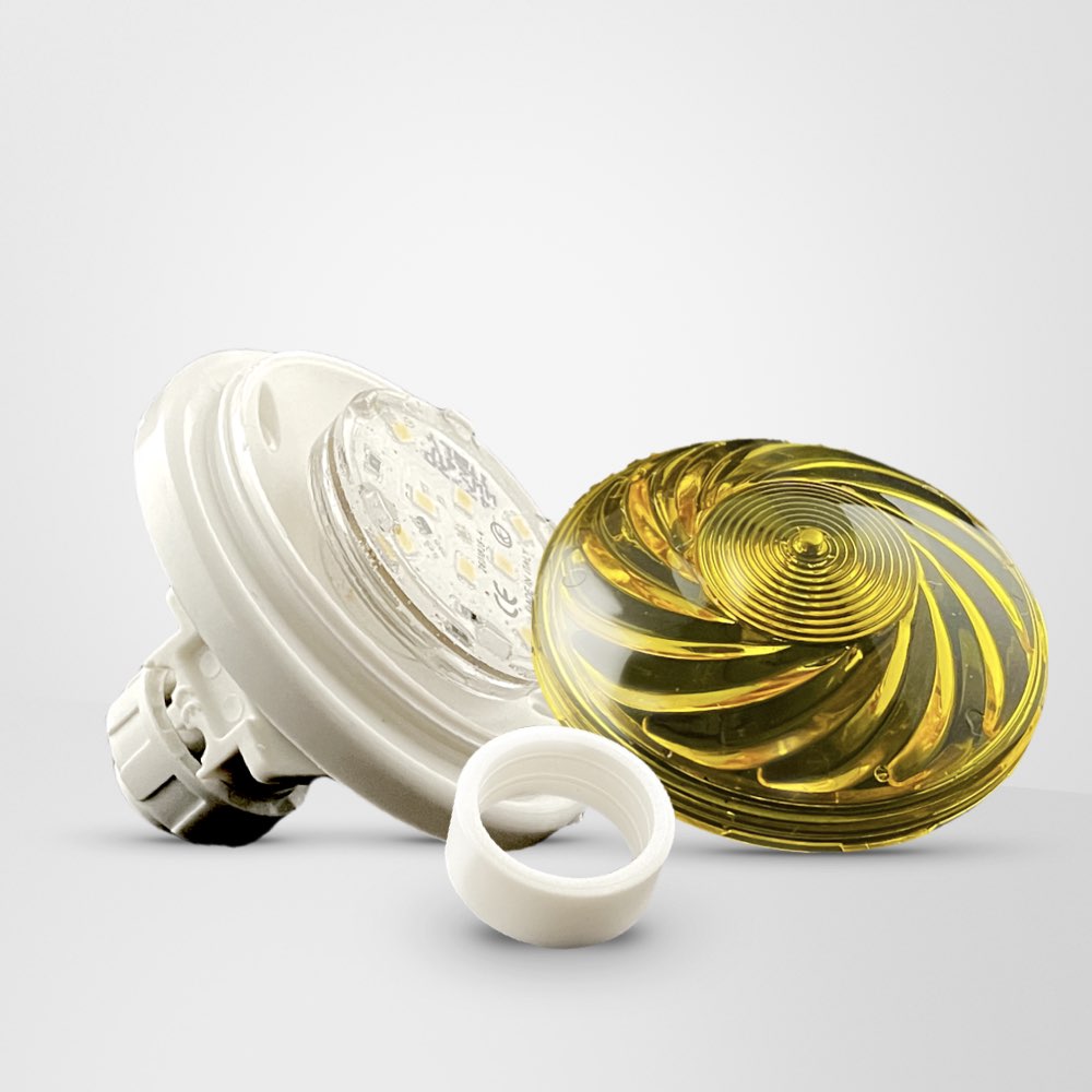 Imel Park Cabochon LED E14 <strong>TURBOLIGHT PLAT</strong> (12 COULEURS) <strong>Complet avec Douille et LED</strong>