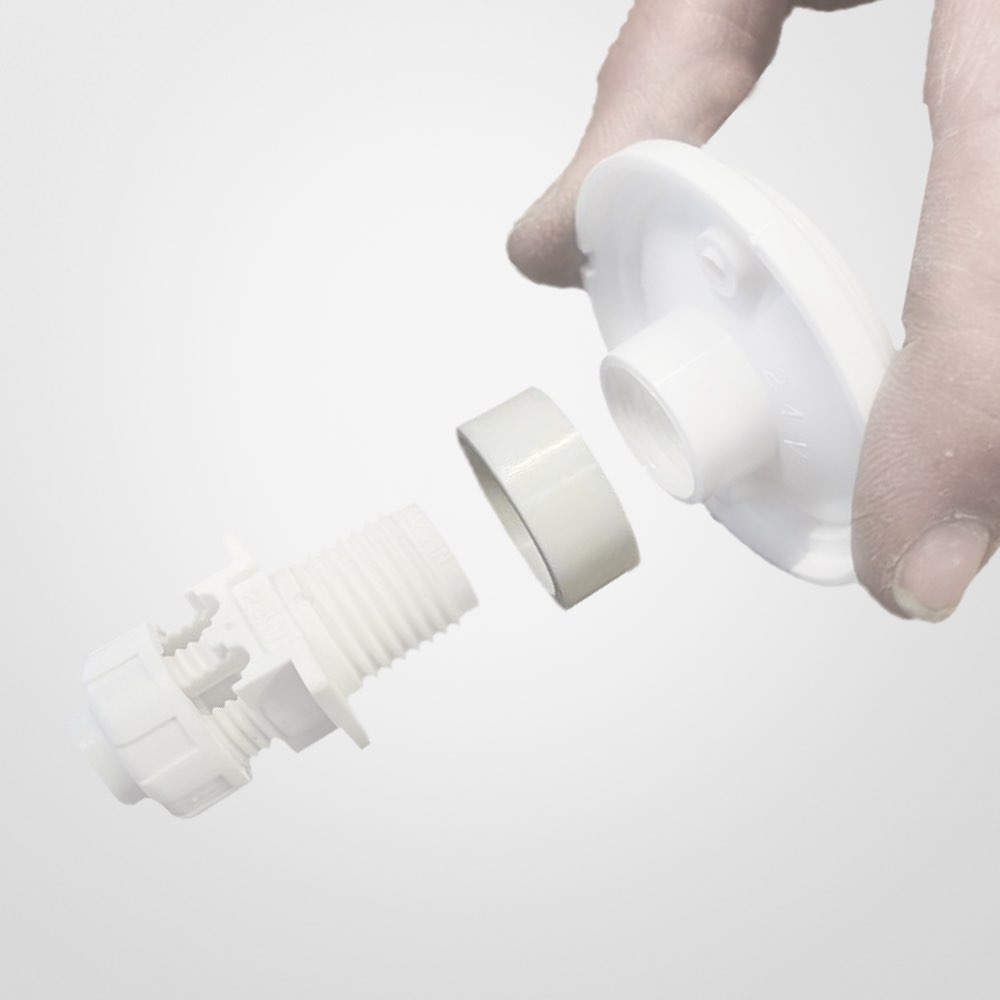 Imel Park Cabochon LED E14 <strong>TURBOLIGHT PLAT</strong> (12 COULEURS) <strong>Base et Couvercle</strong>