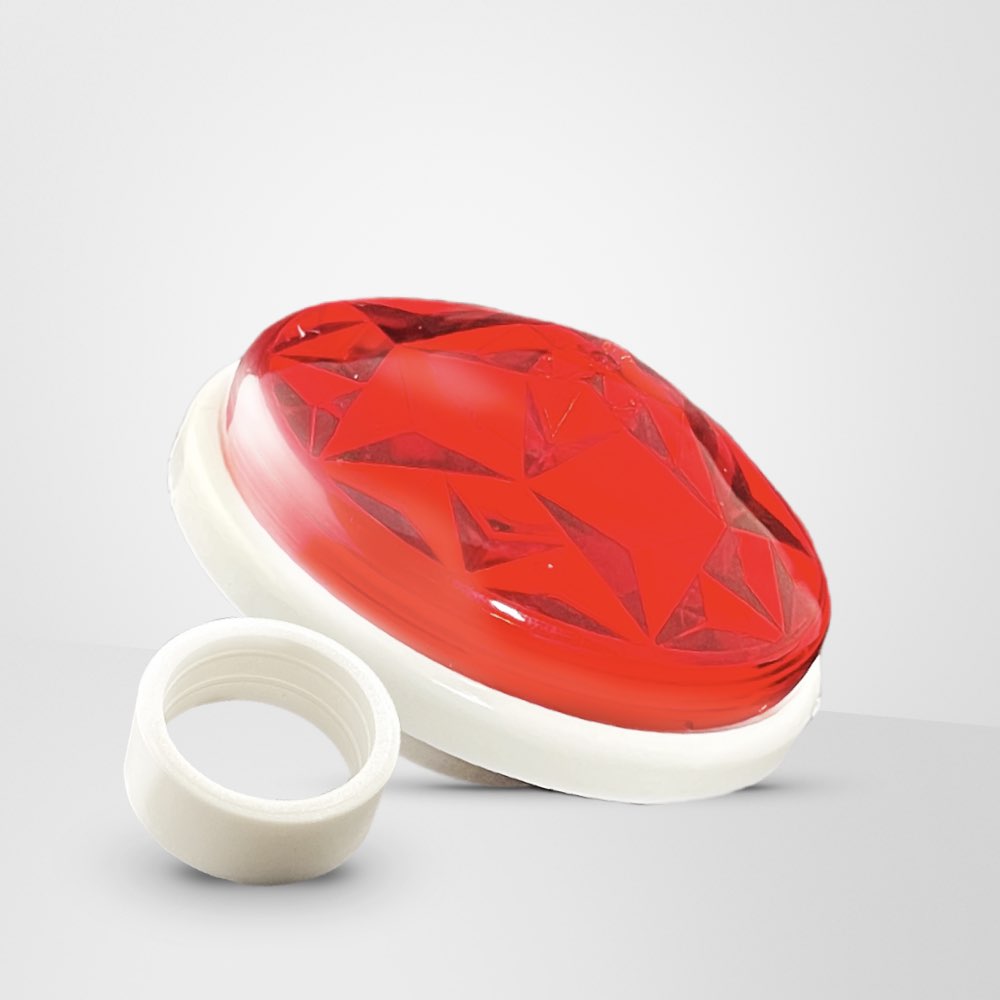 Imel Park Cabochon LED E14 <strong>ASTRO FLACHES</strong> (12 FARBEN) <strong>Boden und Deckel</strong>