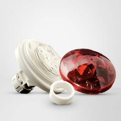 Imel Park Cabochon LED E14 <strong>ASTRO PIATTO</strong> (12 COLORI) <strong>Completo di Portalampada e LED</strong> Imel Park Cabochon LED E14 <strong>ASTRO PIATTO</strong> (12 COLORI) <strong>Completo di Portalampada e LED</strong>