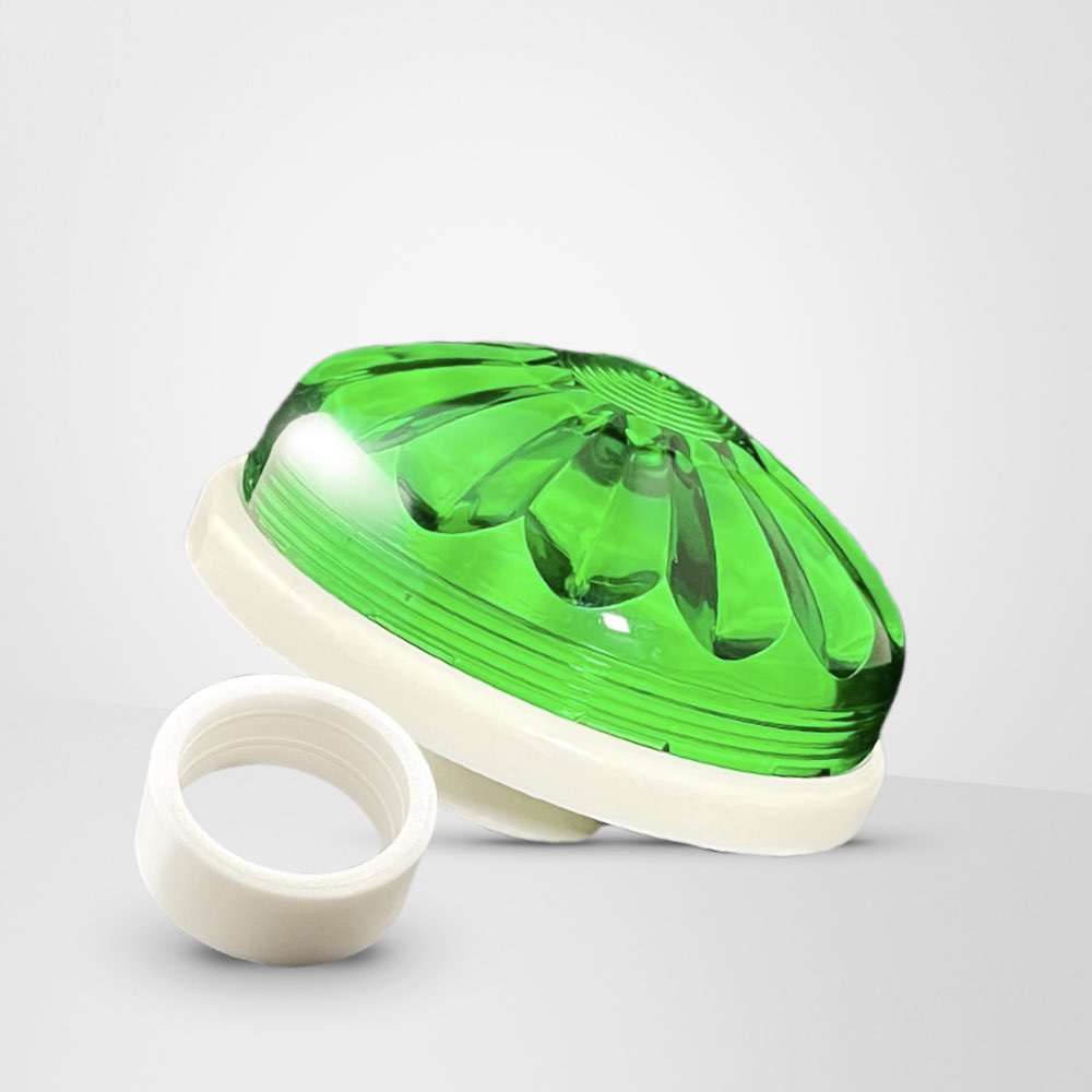 Imel Park Cabochon LED E14 <strong>DIAMANTE FLACHES</strong> (12 FARBEN) <strong>Boden und Deckel</strong>